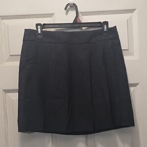 GAP Black A-line Mini Skirt Pleated Work